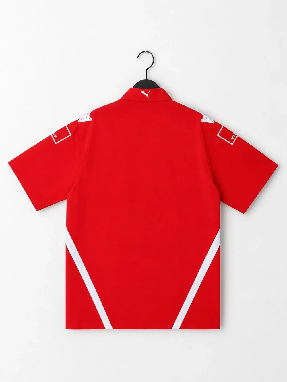Puma Ferrari Formula 1 Vodafone Team Shirt Short Sleeve Button Front Size Large - Picture 2 of 8
